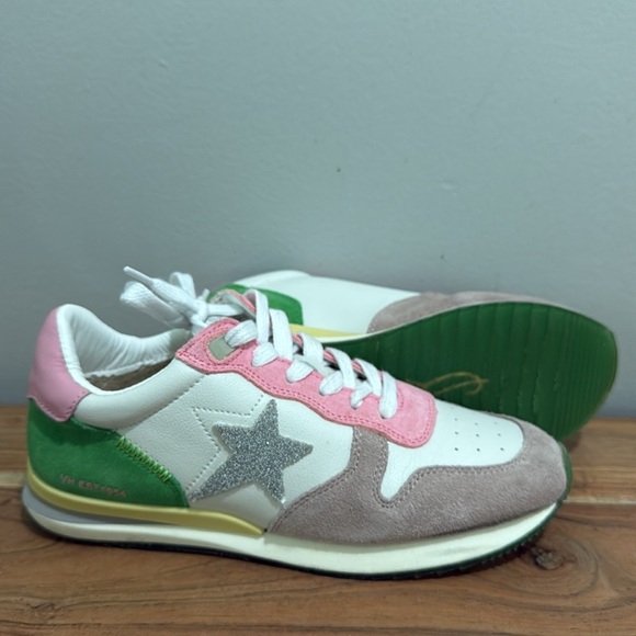 Vintage Havana Womens Rock Glitter Lace Up Athletic Sneakers Casual Shoes - Picture 6 of 7